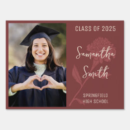 Photo Graduation Garden Sign