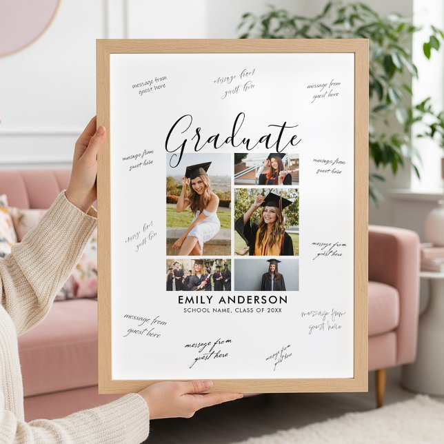 Photo Graduation Guest Signature Poster (Creator Uploaded)