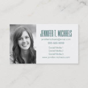 Photo Graduation   Hand Painted Calling Card
