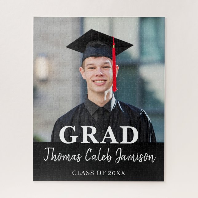 Photo Graduation Invitation Jigsaw Puzzle (Vertical)