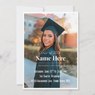 Photo Graduation Invitation Senior Announcement