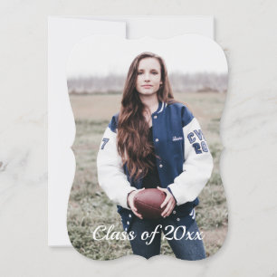 Photo Graduation Invitations : Feminine