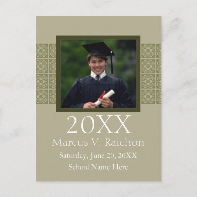 Photo Graduation Invitations Light Colour (Front)