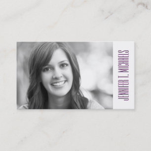 Photo Graduation   Multicolored Dots Calling Card
