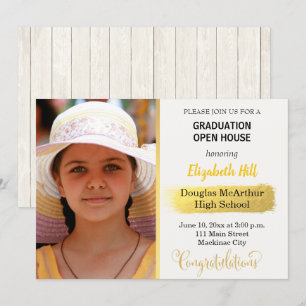 Photo graduation Open House Invitation