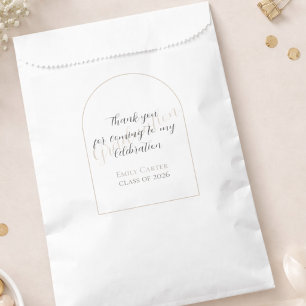 Photo Graduation Party    Elegant Script Favour Bags