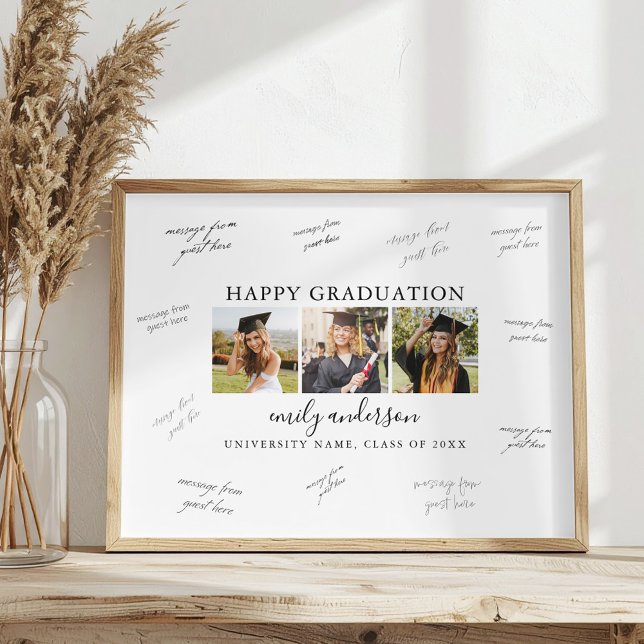Photo Graduation Party Guest Signature Poster (Creator Uploaded)