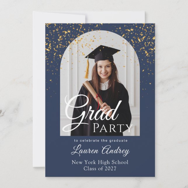 Photo Graduation Party Invitation (Front)