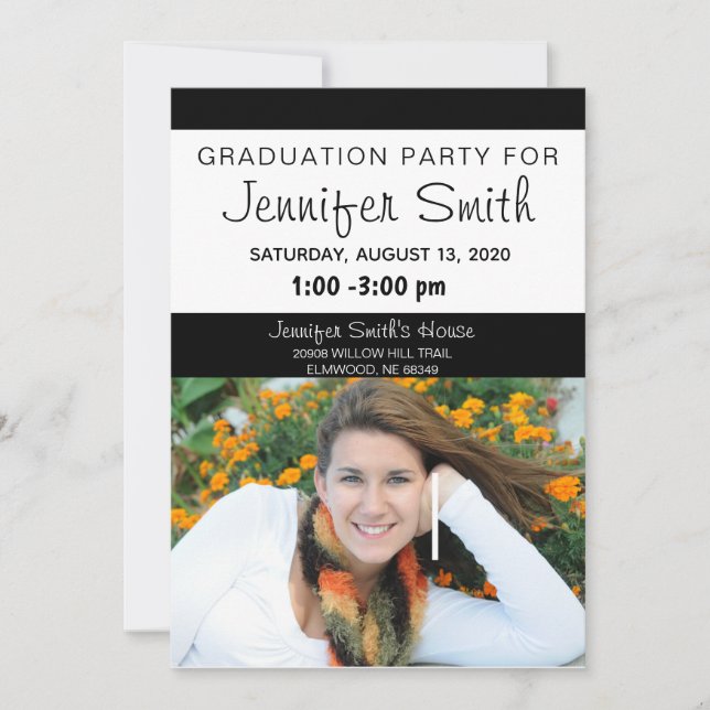 Photo Graduation Party Invitations, Coronavirus Announcement (Front)