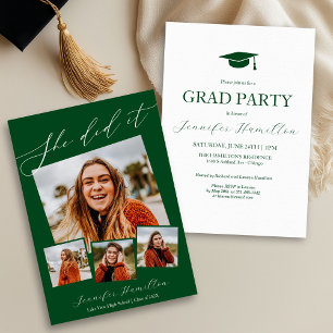 Photo Graduation Party Invite Announcement 