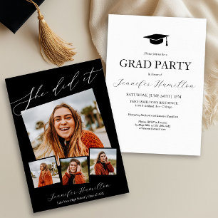 Photo Graduation Party Invite Announcement