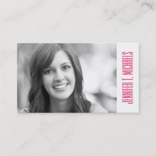 Photo Graduation   Pixel Plaid Calling Card