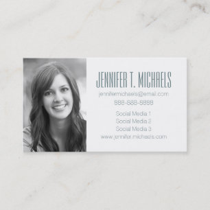 Photo Graduation Retro Flowers Calling Card