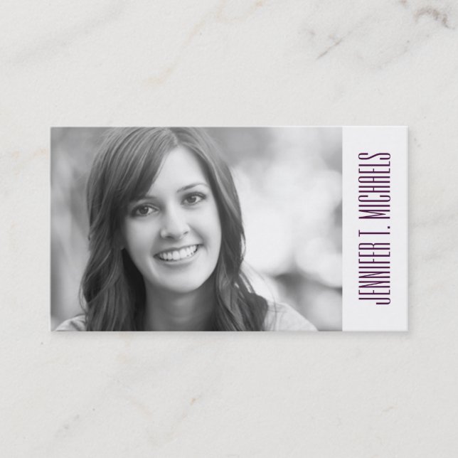 Photo Graduation | Sweater Background Calling Card (Front)
