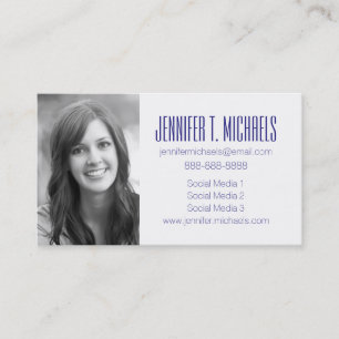 Photo Graduation Tartan Pattern Calling Card