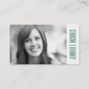 Photo Graduation Trendy Pineapple Pattern Calling Card