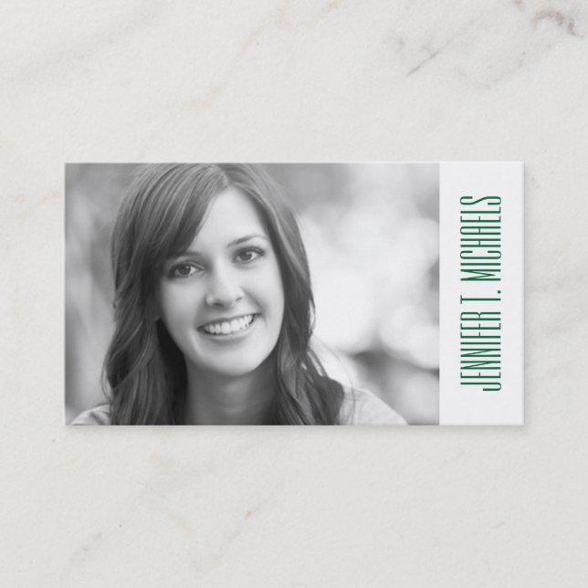 Photo Graduation | Trendy Pineapple Pattern Calling Card (Front)
