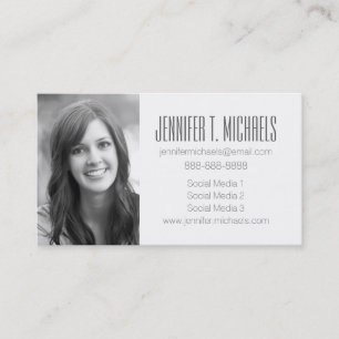 Photo Graduation   White Lace Calling Card
