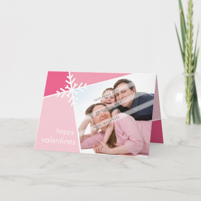 PHOTO GREETING CARD :: modernista snowflake L4 (Front)
