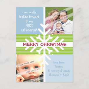 PHOTO GREETING POSTCARD :: snowflake dissection P3