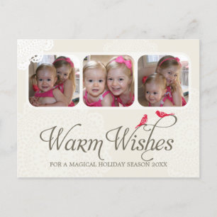 PHOTO GREETING POSTCARD :: warm wishes 1