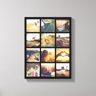 Photo grid canvas print