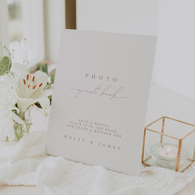 Photo Guest Book Simple Wedding Sign (Photo Guest Book Simple Wedding Sign)