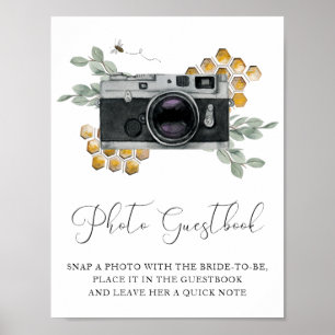 Photo Guestbook Bees and Eucalyptus Sign