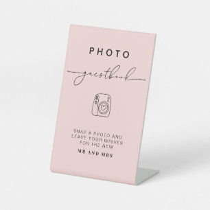 Photo Guestbook Modern Minimalist Wedding Sign