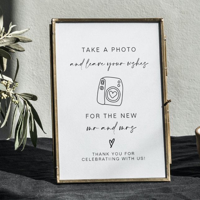 Photo Guestbook | Modern Minimalist Wedding Sign (Creator Uploaded)