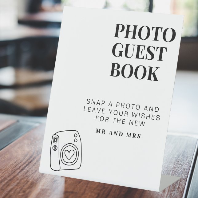 Photo Guestbook | Modern Minimalist Wedding Sign (Creator Uploaded)