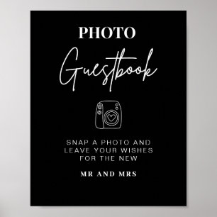 Photo Guestbook   Modern Minimalist Wedding Sign