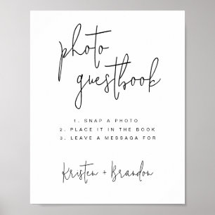 Photo Guestbook Sign Template, Photo Guest Book 