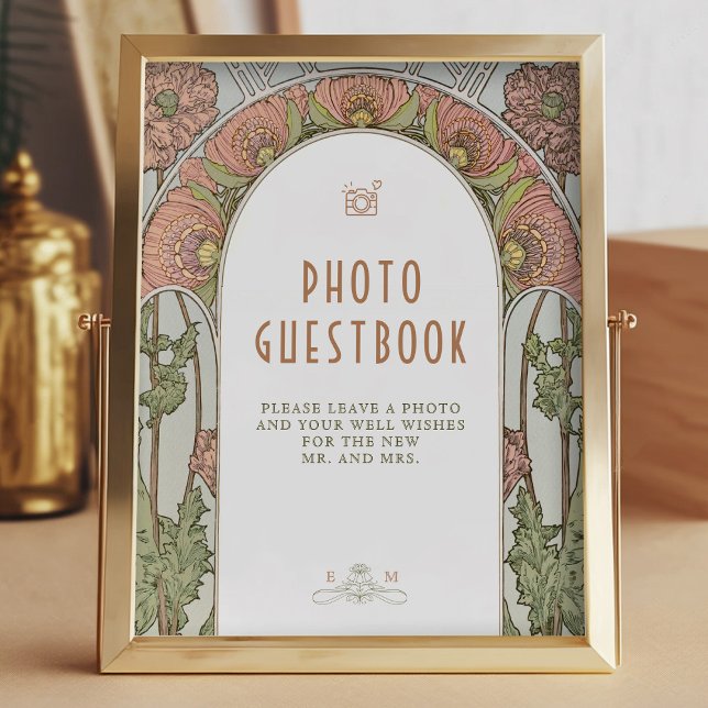 Photo Guestbook Sign Vintage Art Nouveau by Mucha (Creator Uploaded)