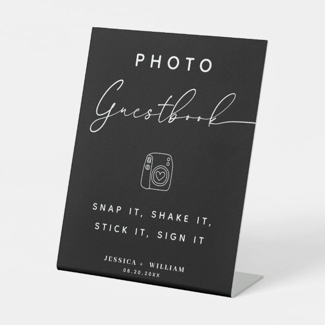 Photo Guestbook Snap It Shake it Stick It Sign it  (Front)