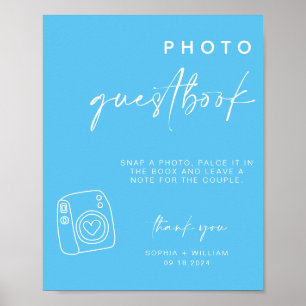 Photo Guestbook   wedding polaroid guest book sign