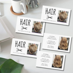 Photo Hairdressers Business Card