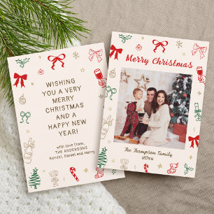 Photo Hand Drawn Christmas Card