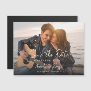 Photo - Handwriting Horizontal Save the Date 3B