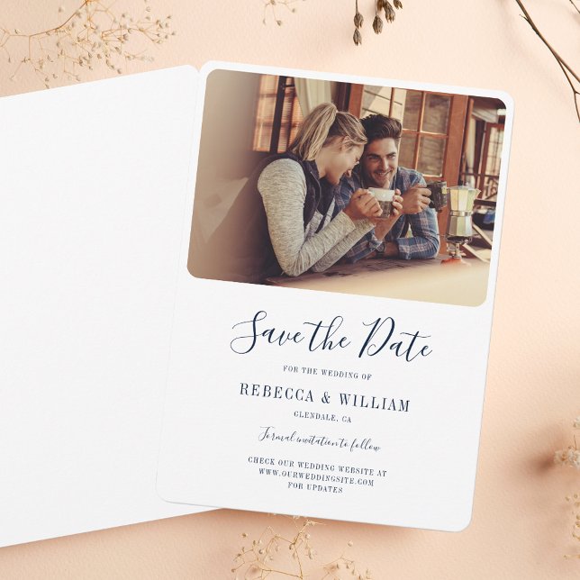 Photo Handwritten Wedding Save The Date (Photo Handwritten Wedding Save The Date)