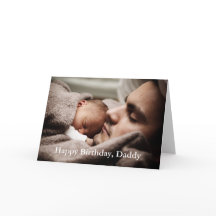 Photo Happy Birthday Daddy - Greeting Card
