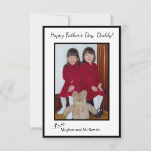 Photo Happy Father's Day Personalised Card