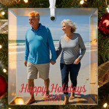 Photo Happy Holidays Red personalise