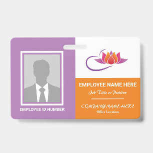 Photo Health Emotional Support Any Colour Template ID Badge