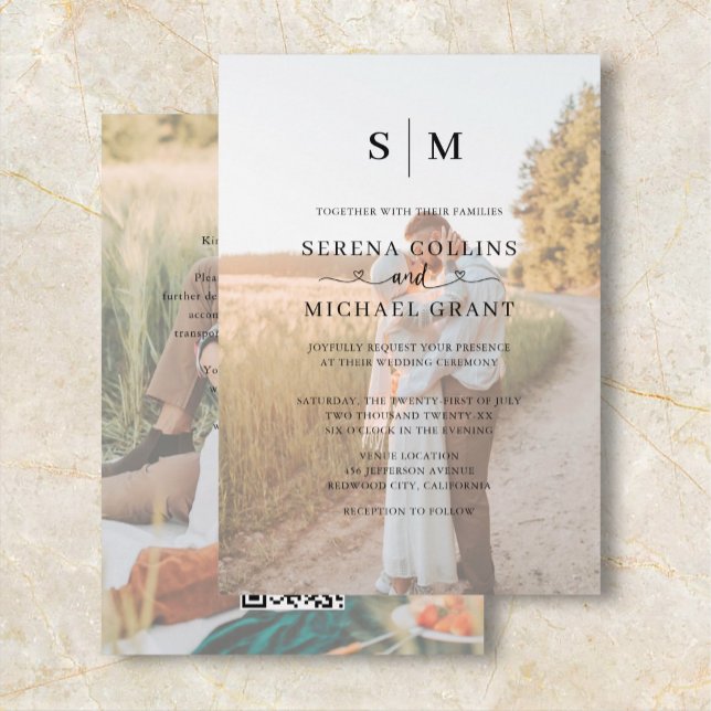 Photo Heart Calligraphy Wedding Flyer (Creator Uploaded)