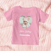 Photo heart name birthday girl pink
