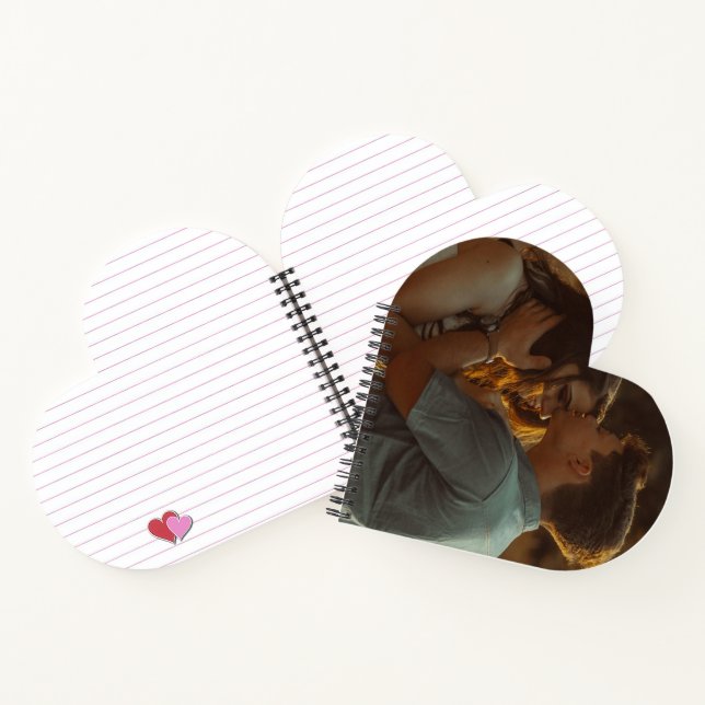 Photo Heart Shaped Notebook (Inside)