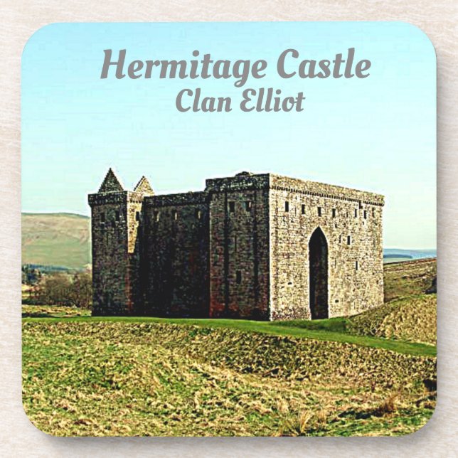 Photo Hermitage Castle Scotland's Elliot Clan Coaster (Front)