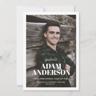 Photo High School Graduation Announcement