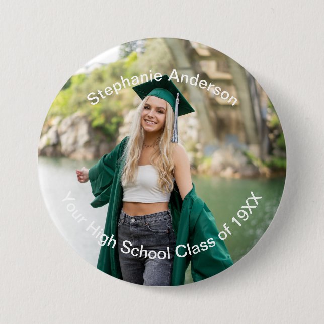Photo High School Reunion Family Reunion Company 7.5 Cm Round Badge (Front)